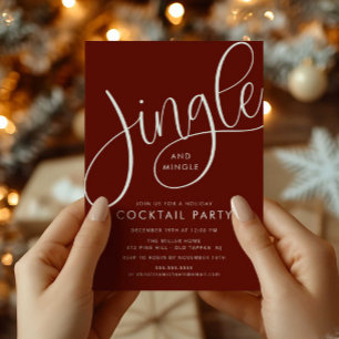 Jingle and Mingle Holiday  Party Invitation