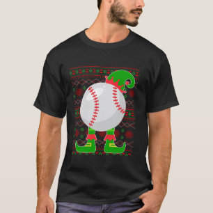 Jingle Ballers Christmas BaseBall Xmas Elf Squad H T-Shirt