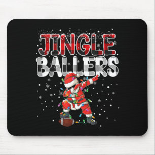 Jingle Ballers Santa Football Christmas Soccer Pla Mouse Mat