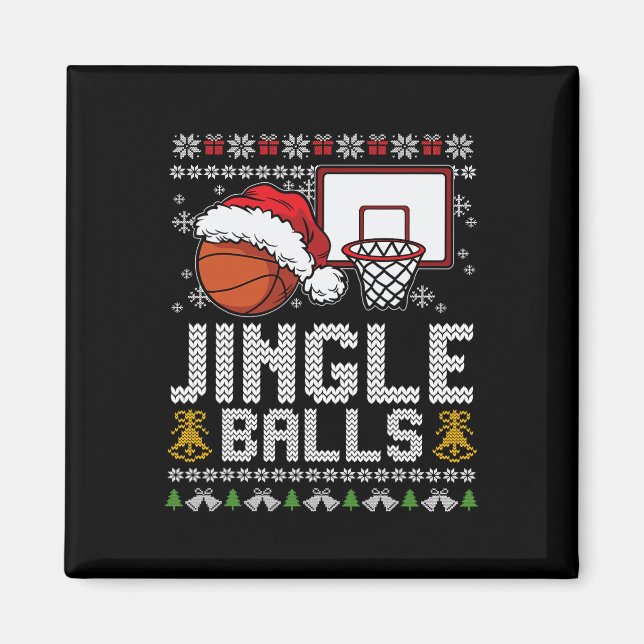 Jingle Balls Ugly Christmas Pajama Cool Sport X-Ma Magnet (Front)