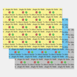 Jingle Balls Wrapping Paper Sheet