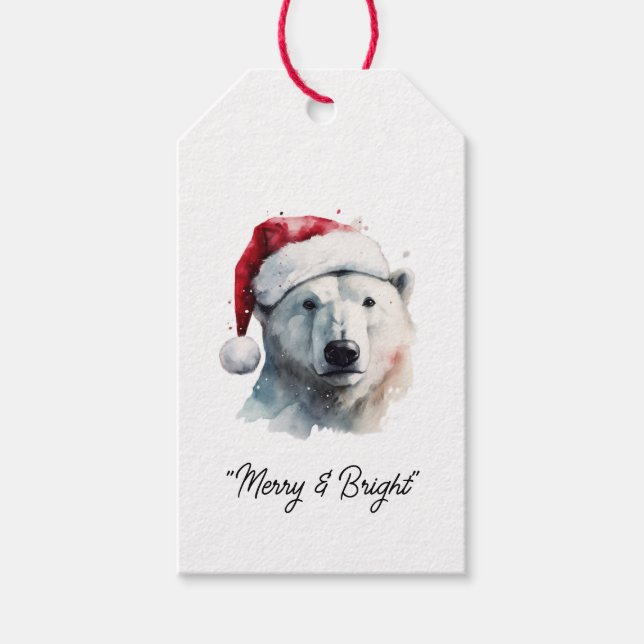 Jingle Bear Joy, custom Gift Tags (Front)