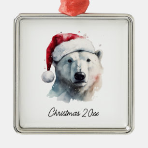 Jingle Bear Joy, custom Metal Tree Decoration
