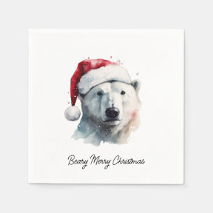 Jingle Bear Joy, custom Napkin