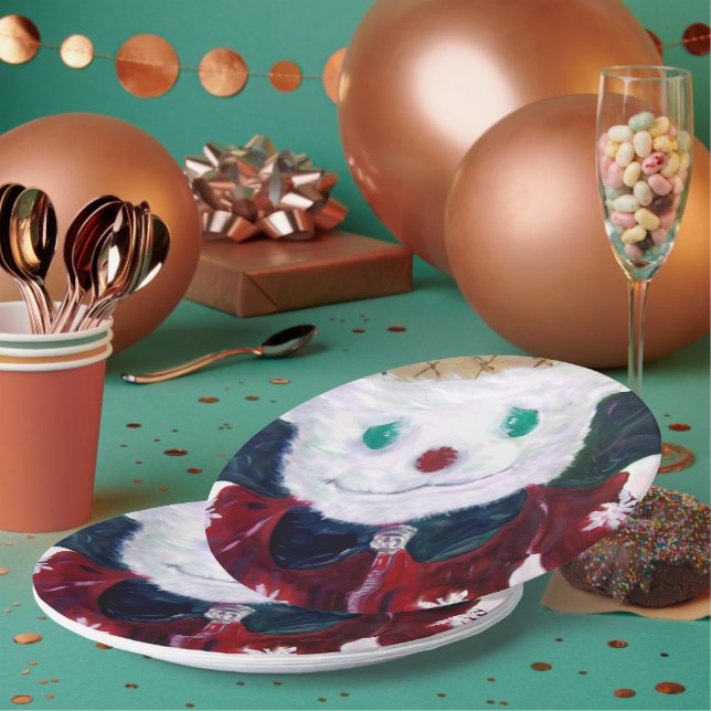 Jingle Bear Paper Plate (Multi)