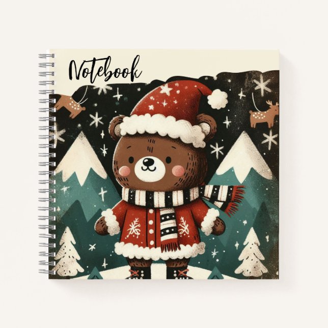  Jingle Bear – Santa’s Forest Parade Notebook (Front)