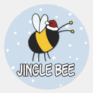 jingle bee classic round sticker