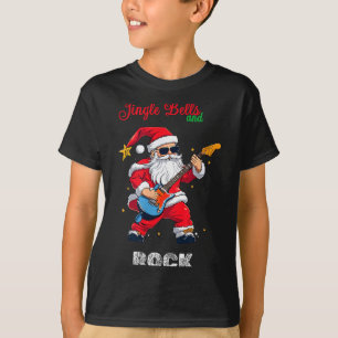 Jingle Bell And Rock Christmas Santa Rolling Playi T-Shirt