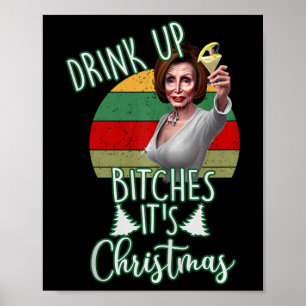 Jingle Bell Biden Xmas Santa Trump Ugly Christmas  Poster