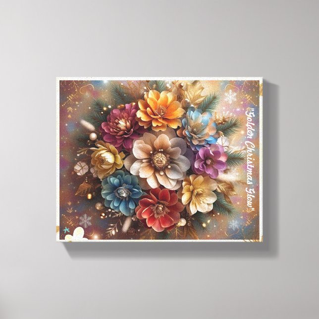 "Jingle Bell Blooms" Canvas Print (Front)