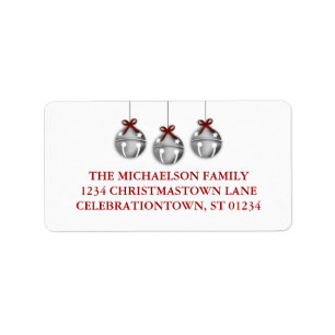 Jingle Bell Christmas Address Labels