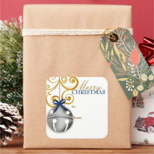 Jingle Bell Christmas Gift Tag Sticker