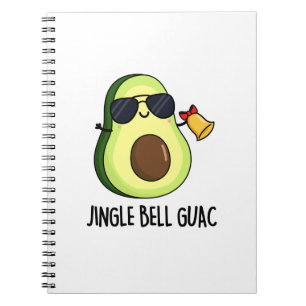 Jingle Bell Guac Funny Avocado Pun  Notebook