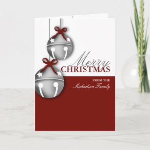 Jingle Bell Personalised Christmas Card