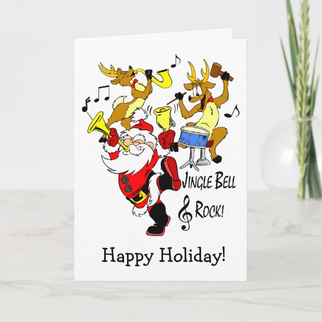 jingle bell rock holiday card (Front)