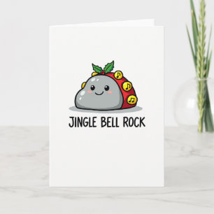 Jingle Bell Rock Pun Funny Christmas Card