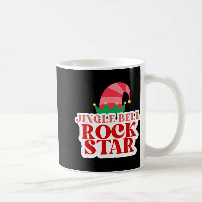 Jingle Bell Rock Star Christmas Girls Jersey T Shi Coffee Mug (Right)