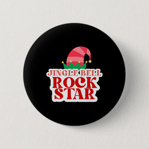 Jingle Bell Rock Star Christmas Toddler Baby T Shi 6 Cm Round Badge