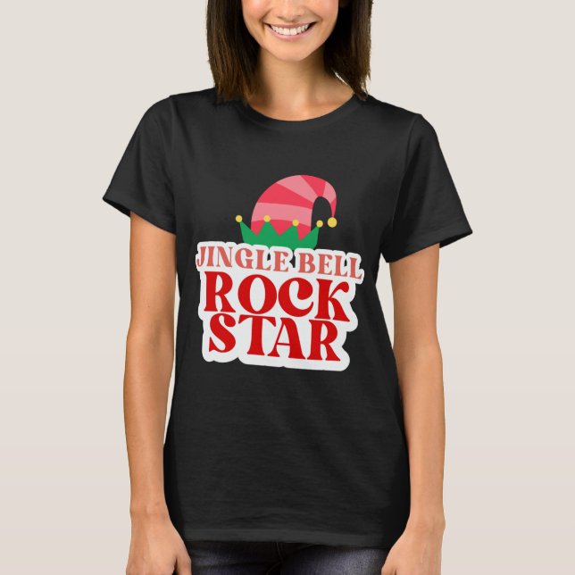 Jingle Bell Rock Star Christmas Toddler Baby T Shi T-Shirt (Front)