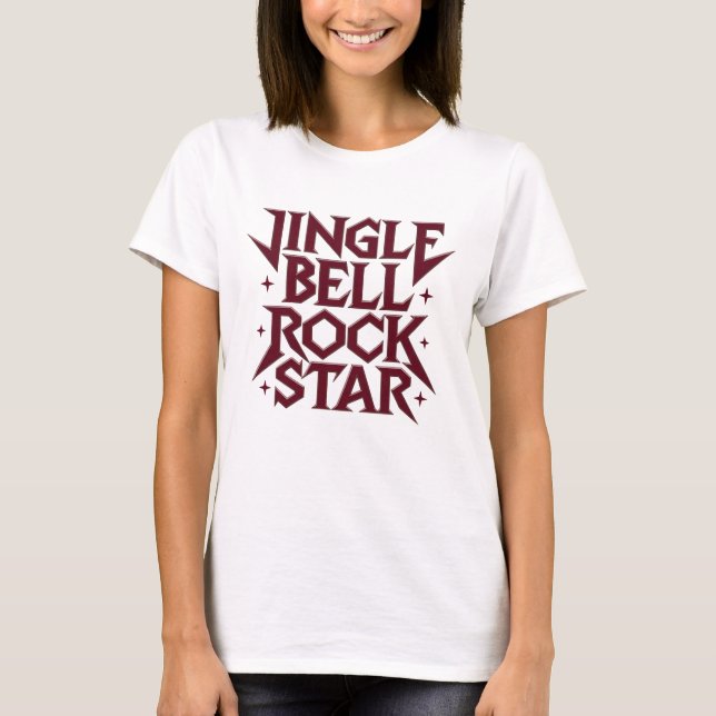 Jingle Bell Rock Star T-Shirt (Front)