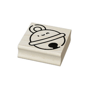 jingle bell rubber stamp