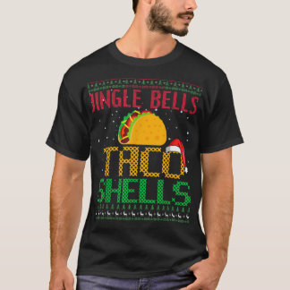 Jingle Bell Taco Shells Christmas Mexican Png T-Shirt