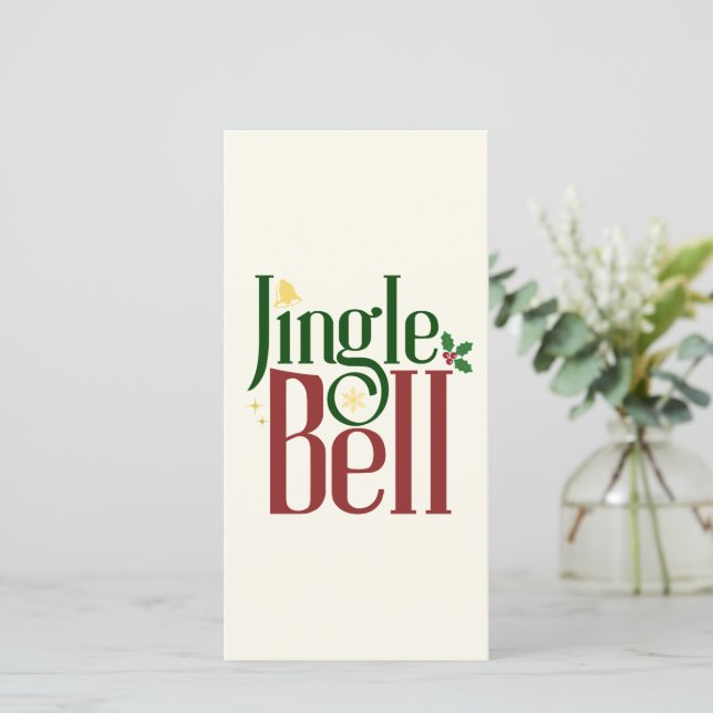 Jingle Bell Thank You Card (Standing Front)