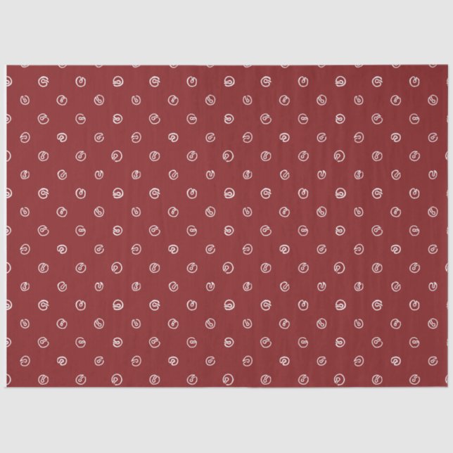 Jingle Bell Tissue Paper-Compliments Skating Santa Tissue Paper (Front)