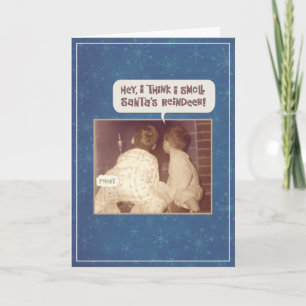 Jingle Bells and Reindeer Smells Holiday Card