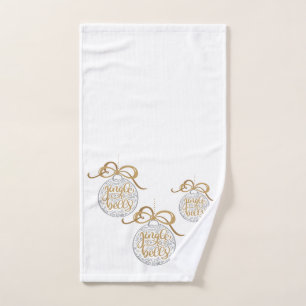 Jingle Bells Christmas Hand Towel