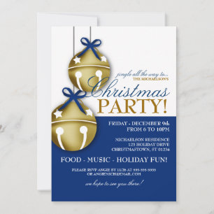 Jingle Bells Christmas Party Invitation