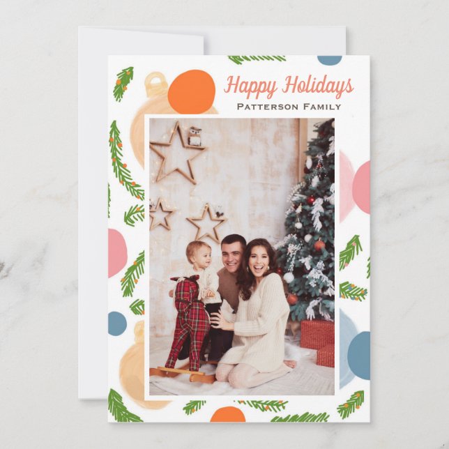 Jingle Bells Christmas Photo Card (Front)
