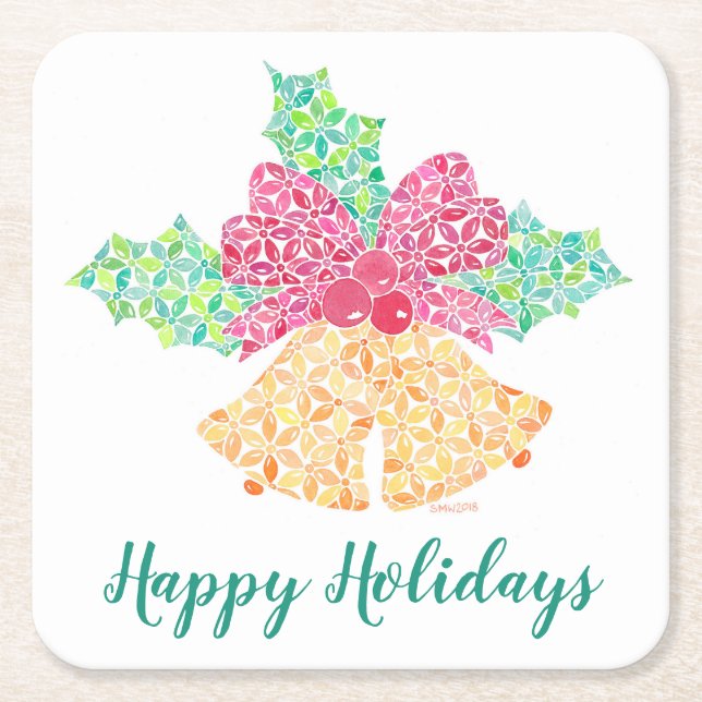 Jingle Bells coasters by Sue Weidlich (Front)