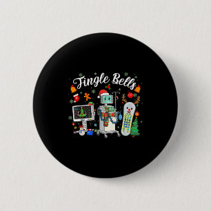 Jingle Bells Er Nurse Funny Christmas Tech Nursing 6 Cm Round Badge