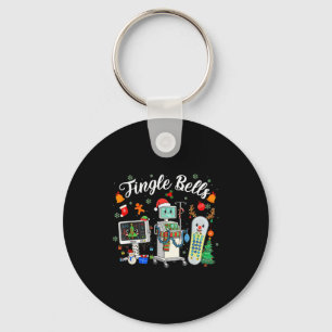 Jingle Bells Er Nurse Funny Christmas Tech Nursing Key Ring