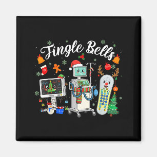 Jingle Bells Er Nurse Funny Christmas Tech Nursing Magnet