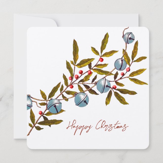 Jingle Bells Greeting Holiday Card (Front)