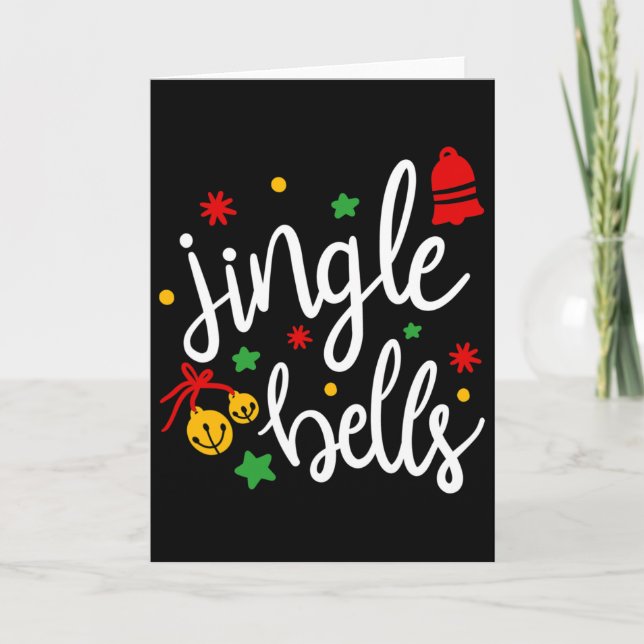 Jingle Bells Jingle All The Way Xmas Gift Christma Card (Front)