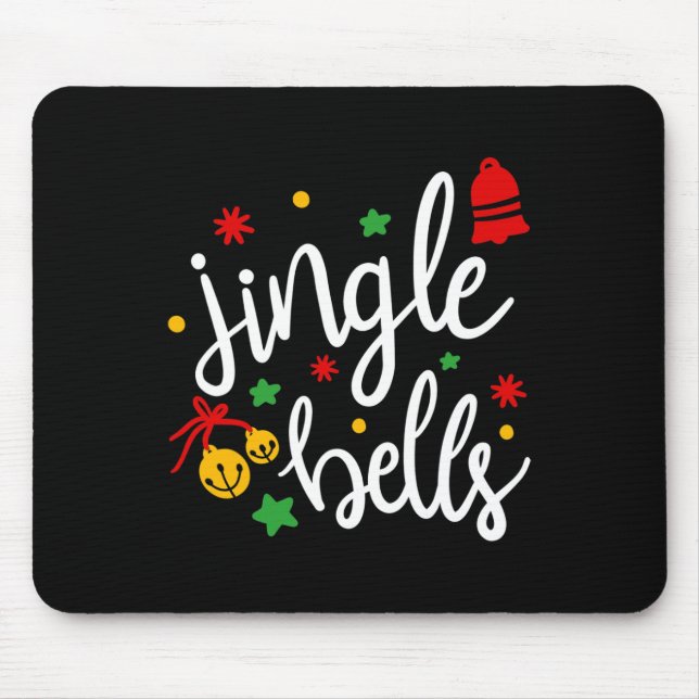 Jingle Bells Jingle All The Way Xmas Gift Christma Mouse Mat (Front)