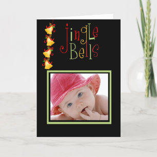 Jingle Bells Merry Christmas Photo Card