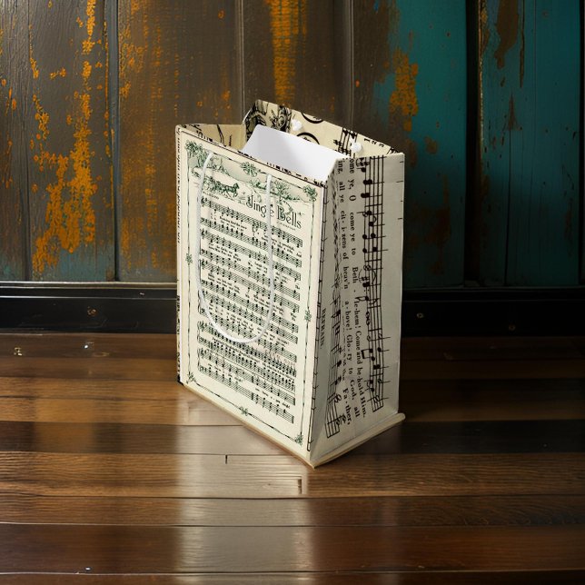 Jingle Bells Music Sheet Gift Bag (Creator Uploaded)