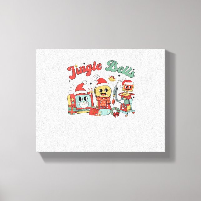 Jingle Bells Nurse, Christmas Nurse, Funny Christm Canvas Print (Front)