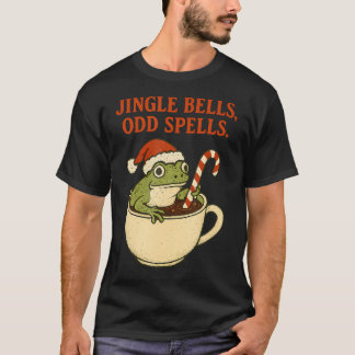 Jingle Bells Odd Spells Santa Hat Frog Christmas C T-Shirt