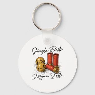 Jingle Bells Shotgun Shells (on Back) Key Ring