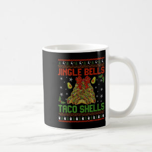 Jingle Bells Taco Shells Groovy Christmas Ugly Xma Coffee Mug