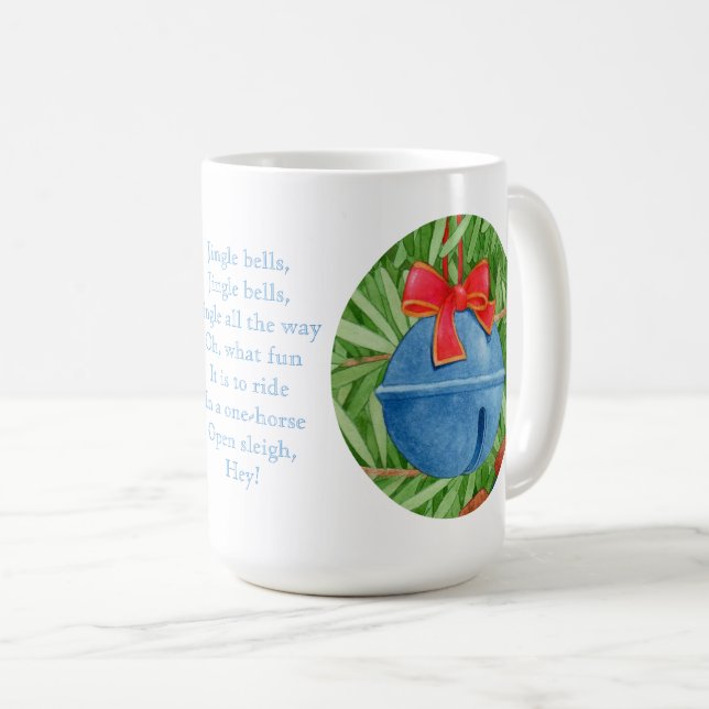 JINGLE BELLS Tall White Mug (Front Right)
