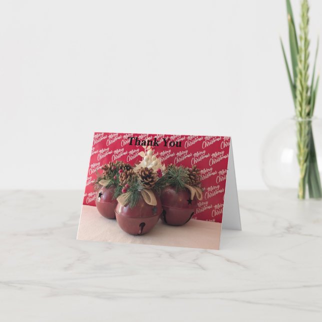 Jingle Bells Thank You Card (Front)