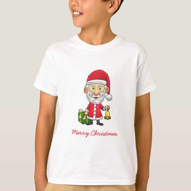 Jingle Bells with Santa T-Shirt (Front)