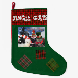 Jingle Cat Collection Large Christmas Stocking