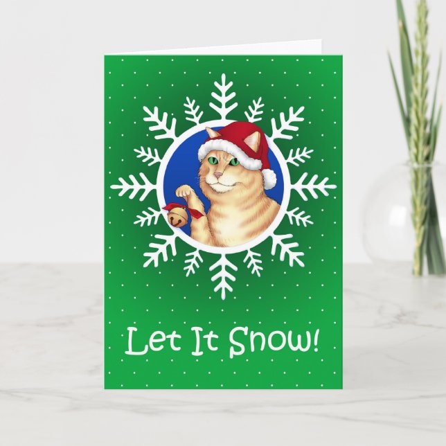 Jingle Cat Holiday Card (Front)